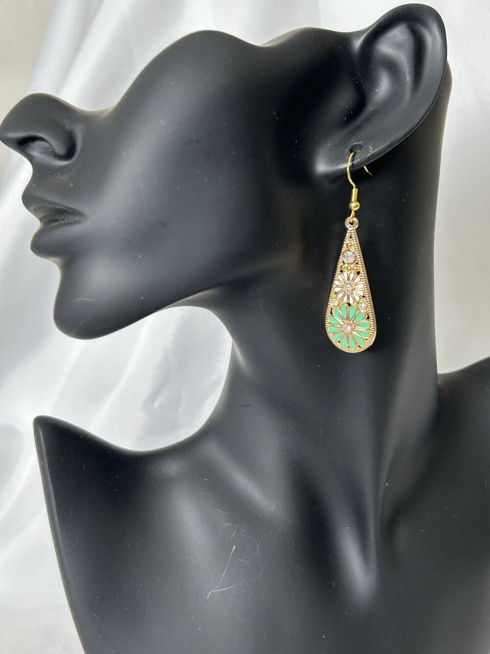 Lovely Boho Dangle Earrings Measures 2.25”